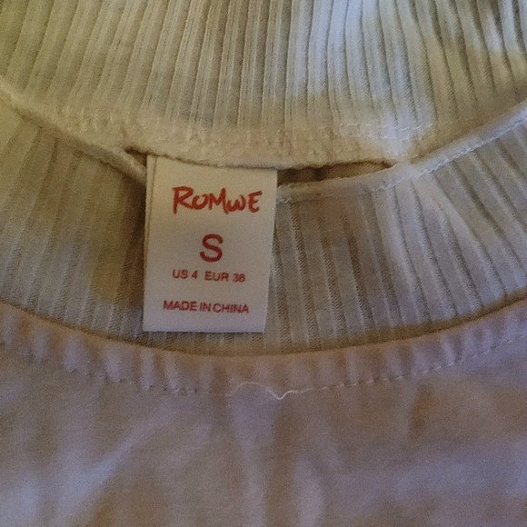 Romwe 2-in-1 Crop Tee - Hokusai Japanese Print - Picture 4 of 6